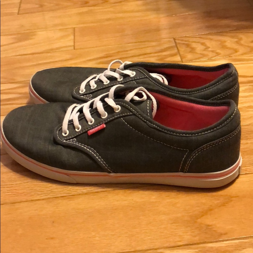 Pink/grey vans! Size: 8.5